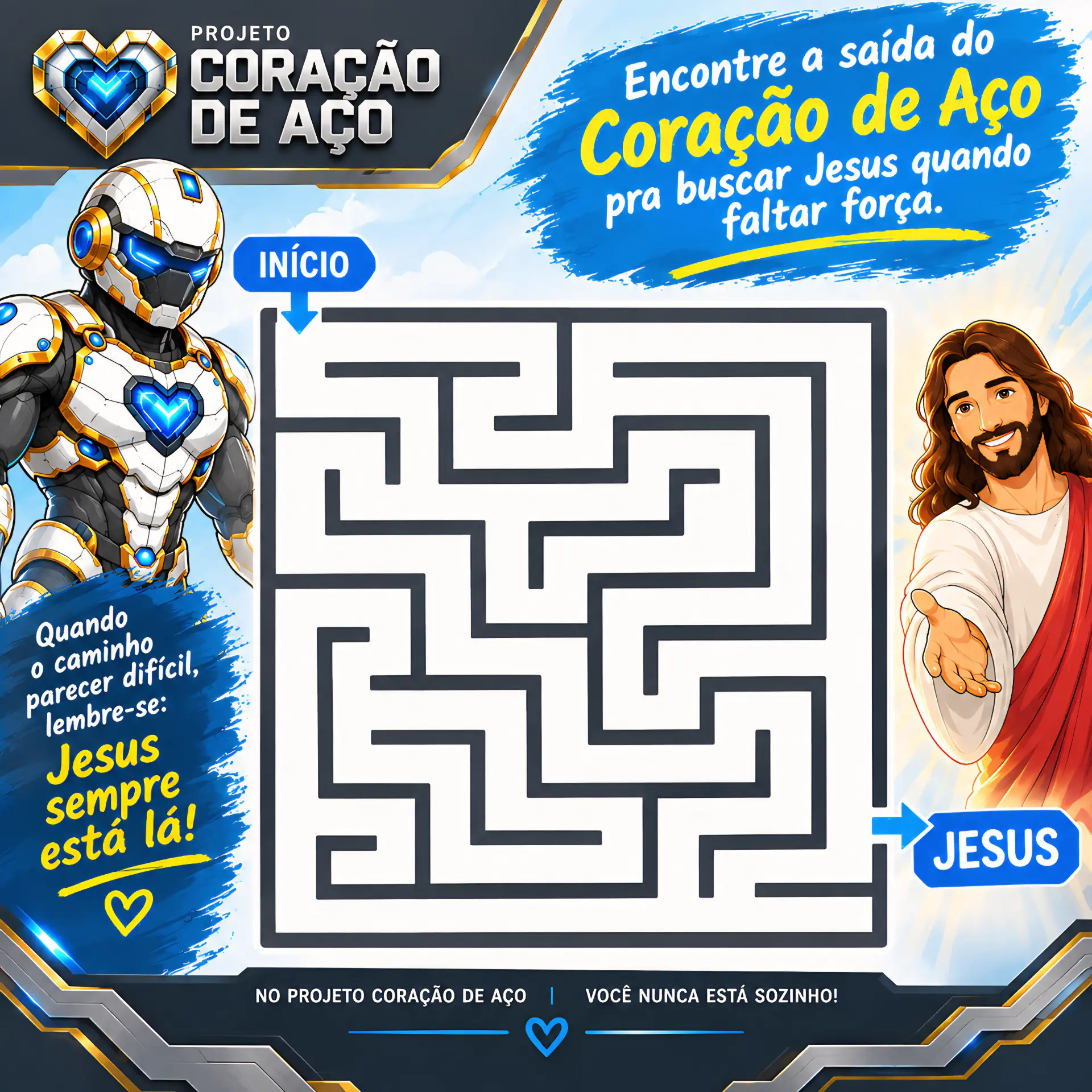 Labirinto Encontre a saída do Coração de Aço